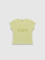 %Pto% Philadelphia short sleeve t-shirt lime front view
