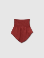 %Pto% Strapless honeycomb top brick red front view