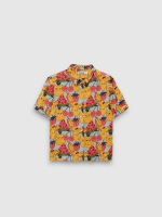 %Pto% Camisa manga corta crop Frutas multicolor vista frontal