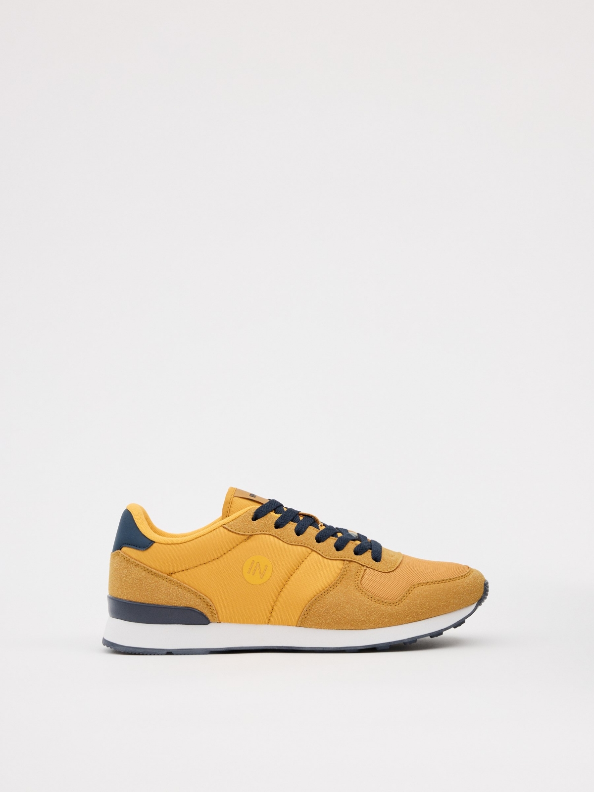 Casual low mustard sneakers mustard profile view