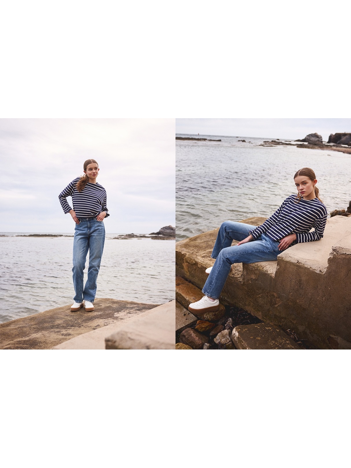 %NewExtra% Long sleeve striped shirt navy