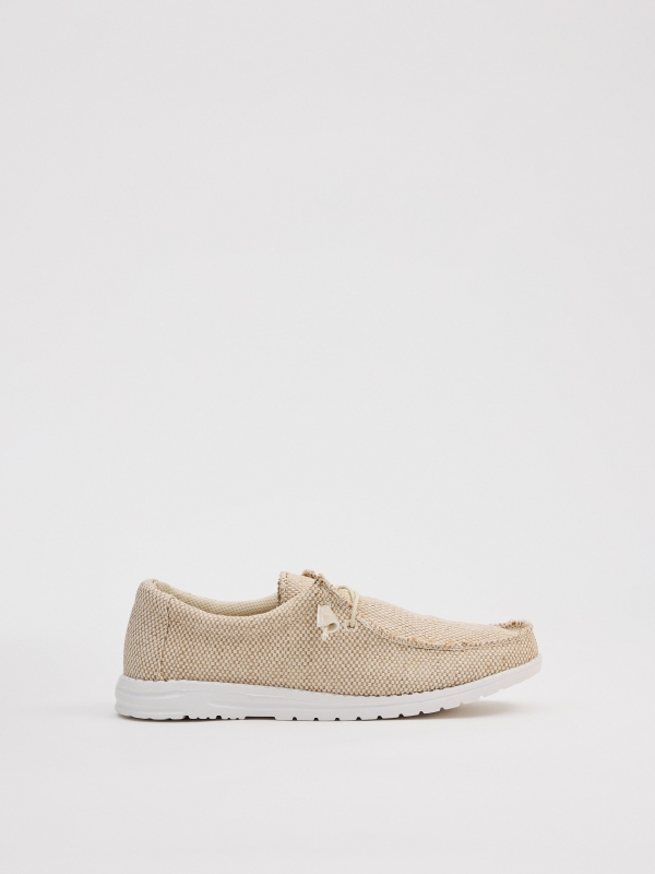 Wallaby canvas sand shoe sand profile view