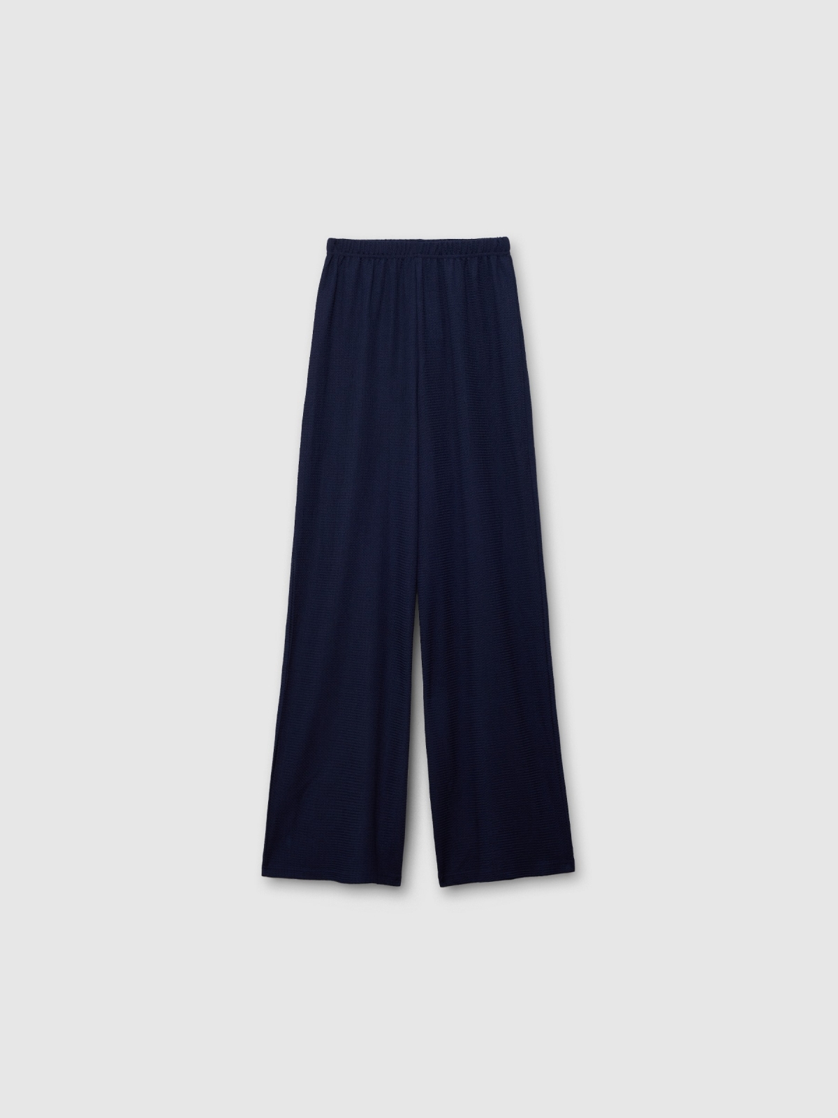  Fluid texture pants navy front view