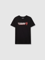 %Pto% Camiseta manga corta Samurai Legend negro vista frontal