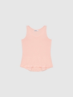 %Pto% Camiseta de tirantes básica rosa claro vista frontal