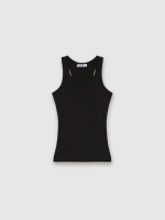 %Pto% Camiseta básica espalda nadadora negro vista frontal