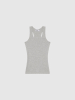%Pto% Camiseta básica espalda nadadora gris melange vista frontal