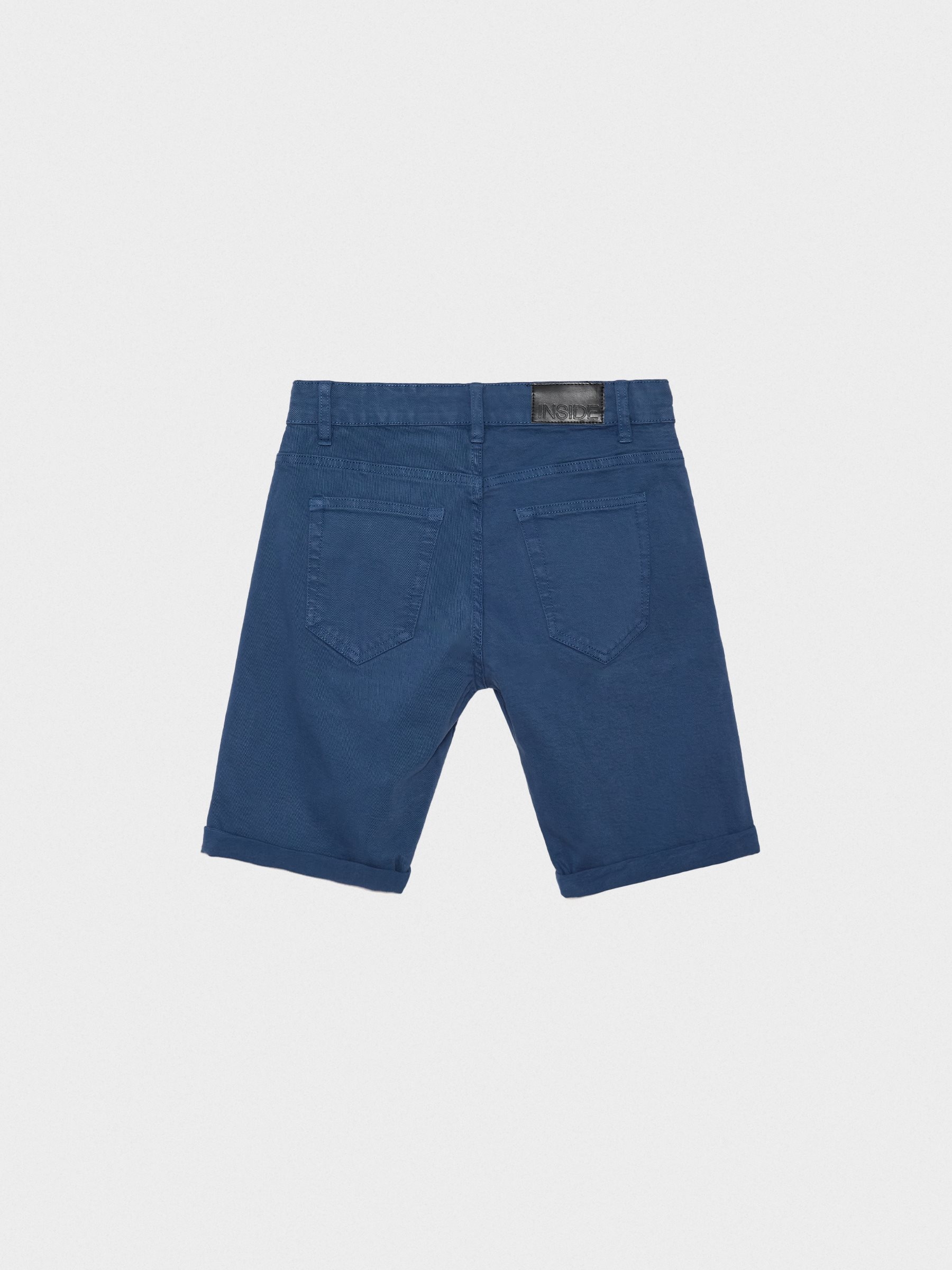 Coloured denim shorts blue middle front view