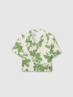 %Pto% Camisa crop manga corta estampado multicolor vista frontal