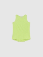 %Pto% Basic tank t-shirt lime front view