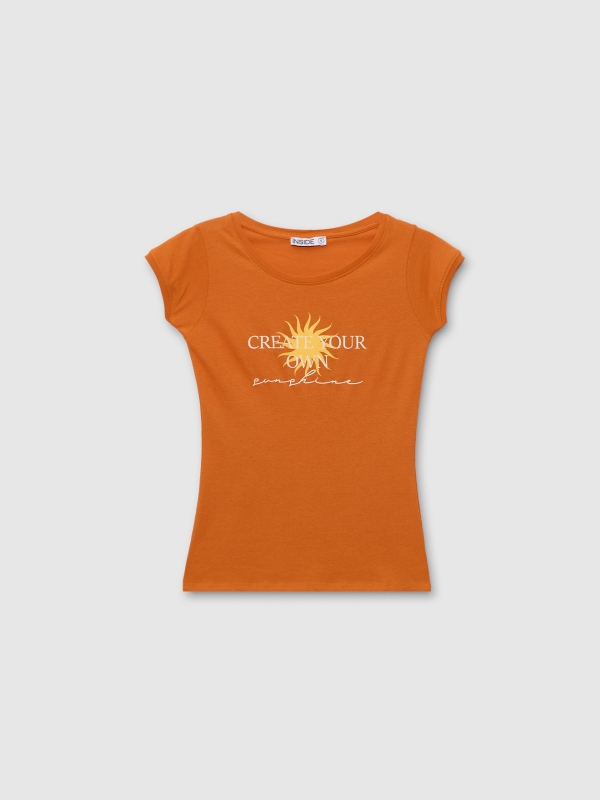  Create Your Own short sleeve t-shirt cinnamon front view