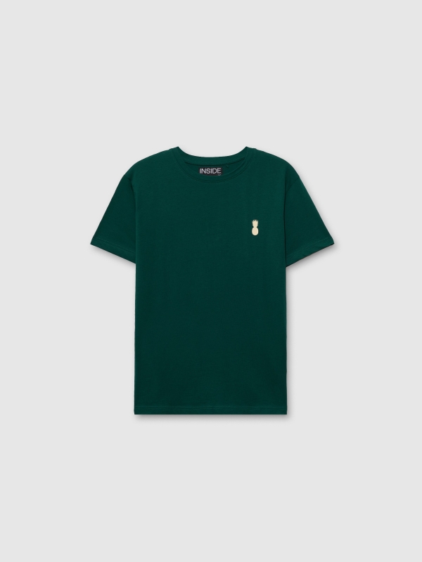  Camiseta manga corta Pineapple verde oscuro vista frontal