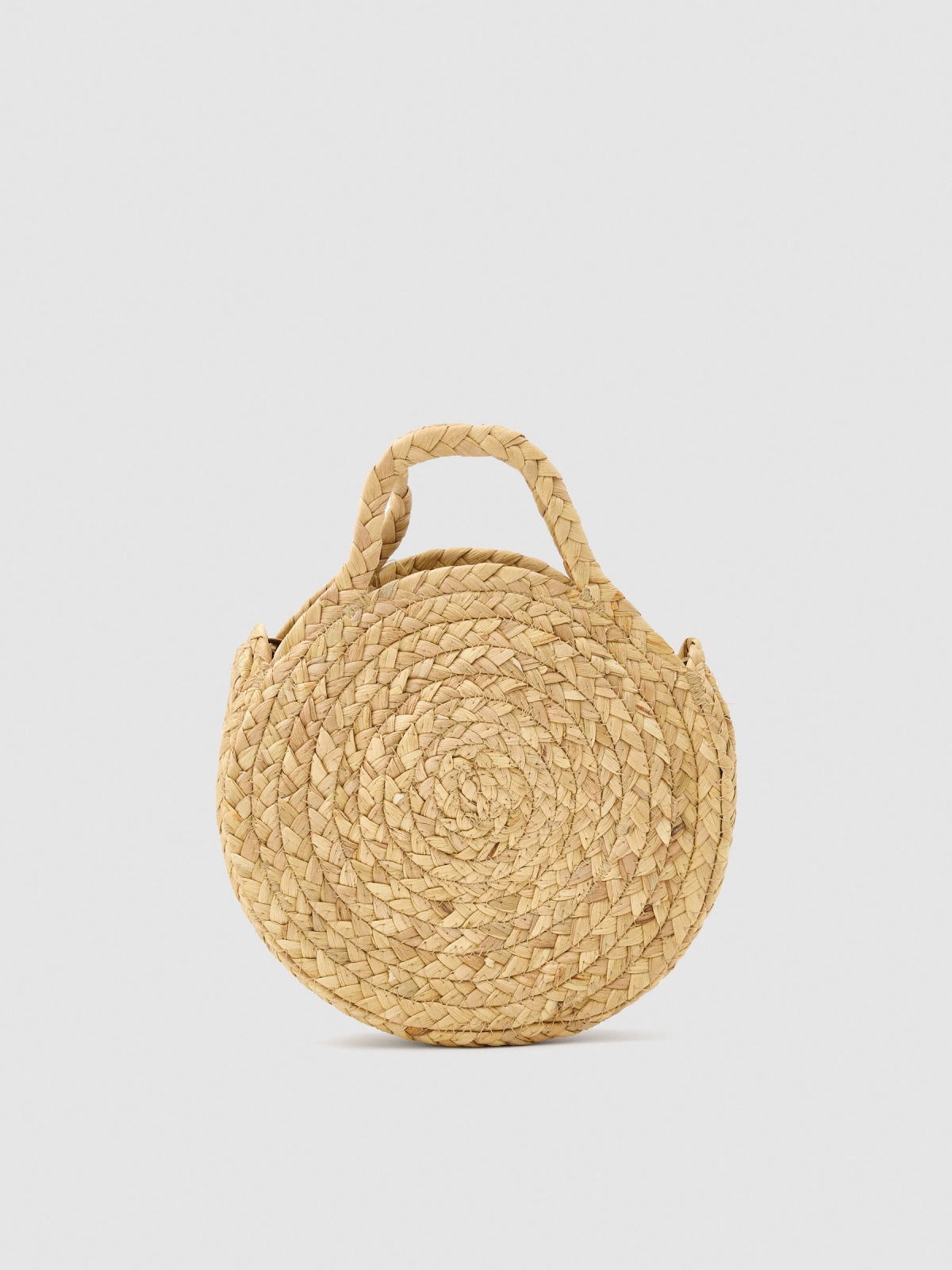 Round jute bag sand general front view