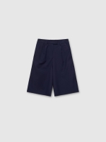 %Pto% Bermudas pinza azul marino azul marino vista frontal