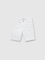 %Pto% Bermuda cinco bolsos branco vista frontal
