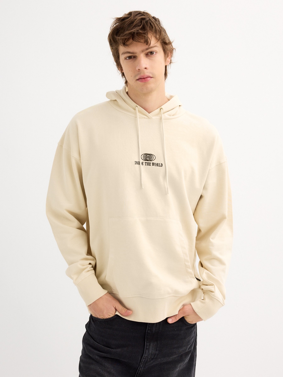 Sudadera con capucha Inside the world arena vista media frontal