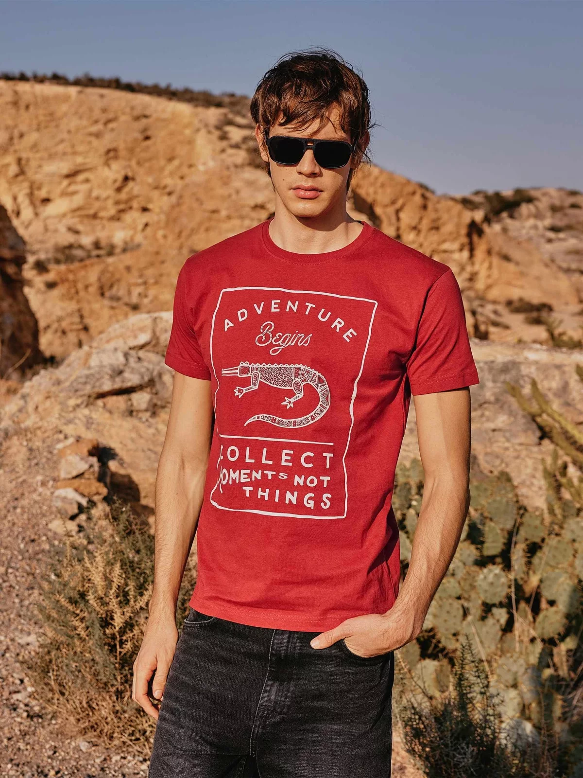  Short sleeve t-shirt Collect moments brick red