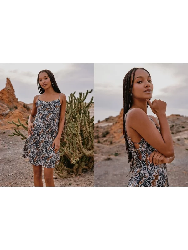  Vestido mini animal print multicolor