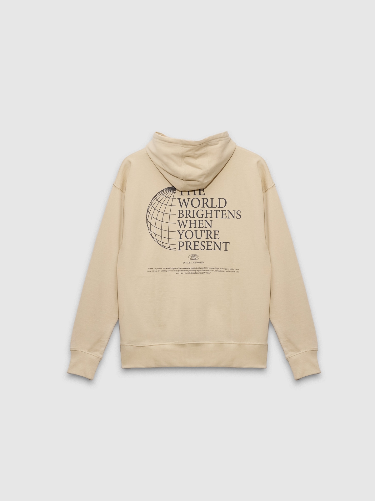 Sudadera con capucha Inside the world arena vista trasera