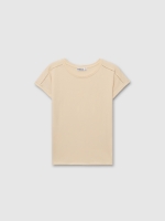 %Pto% Short-sleeve inset shirt sand front view