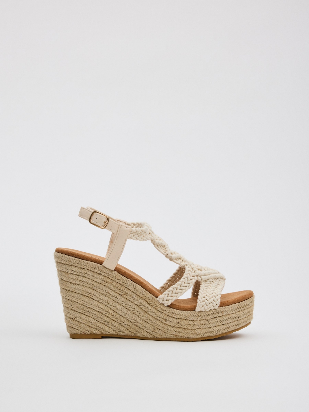 High wedge macramé