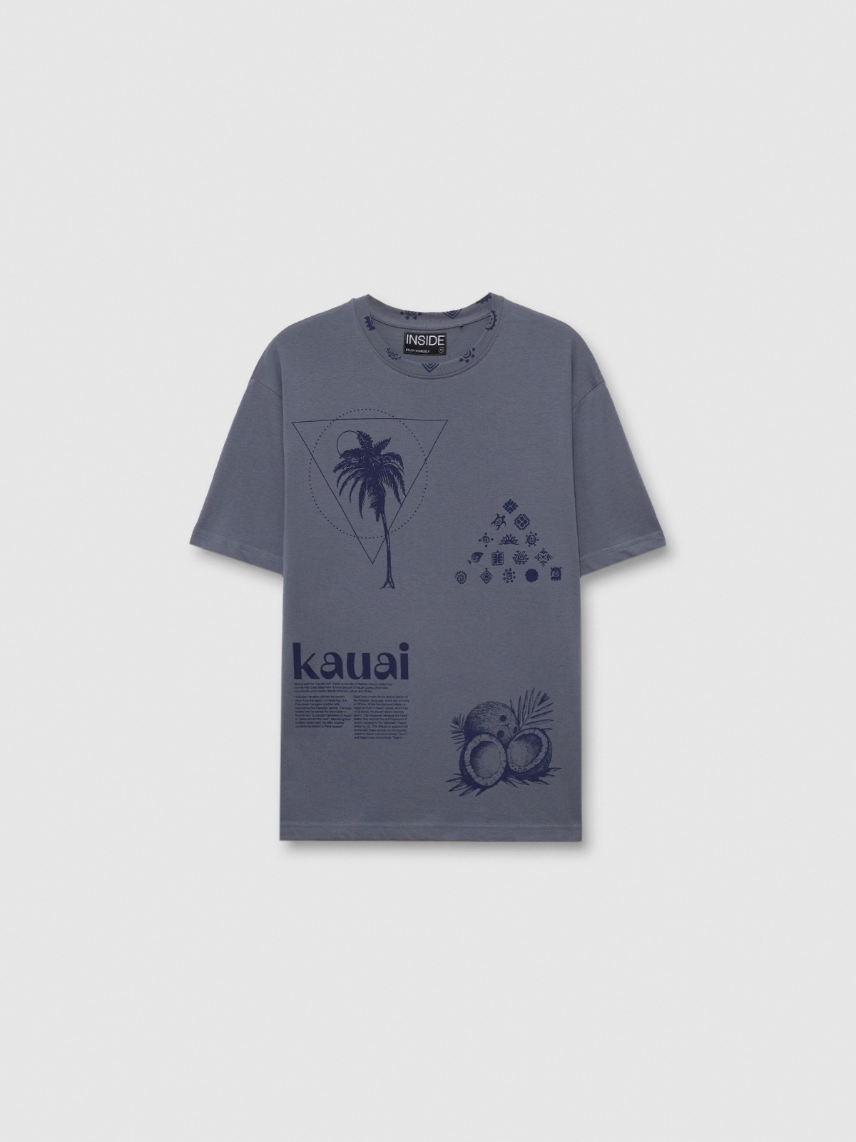  Camiseta de manga corta Kauai azul vista frontal