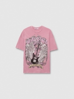 %Pto% Camiseta oversize Convention morado pastel vista frontal