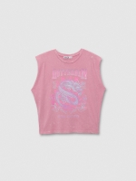 %Pto% Rotterdam sleeveless shirt pastel purple front view