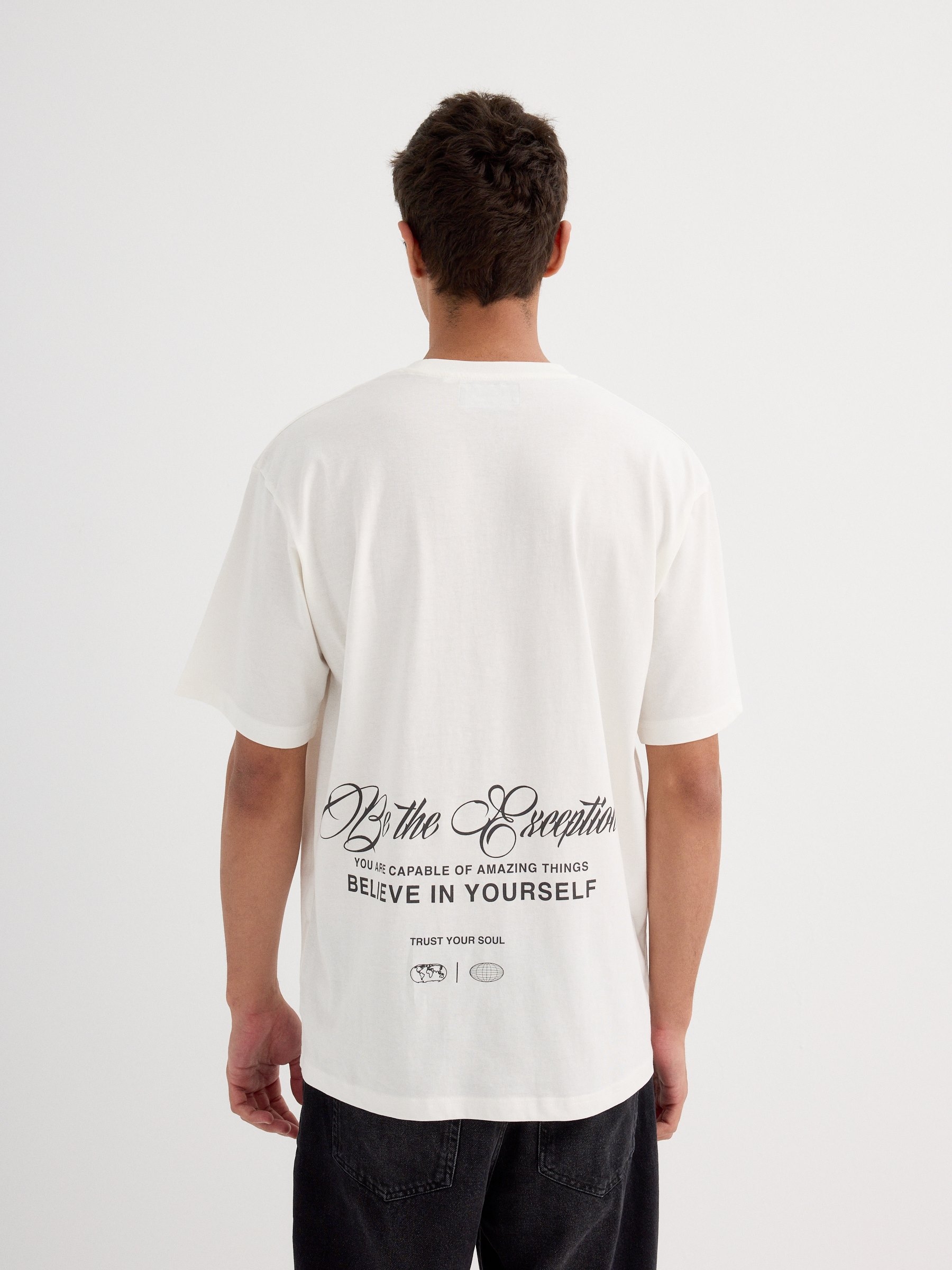 Trust your Soul T-shirt off white middle front view