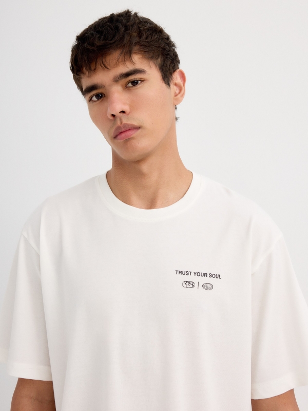 Trust your Soul T-shirt off white detail view