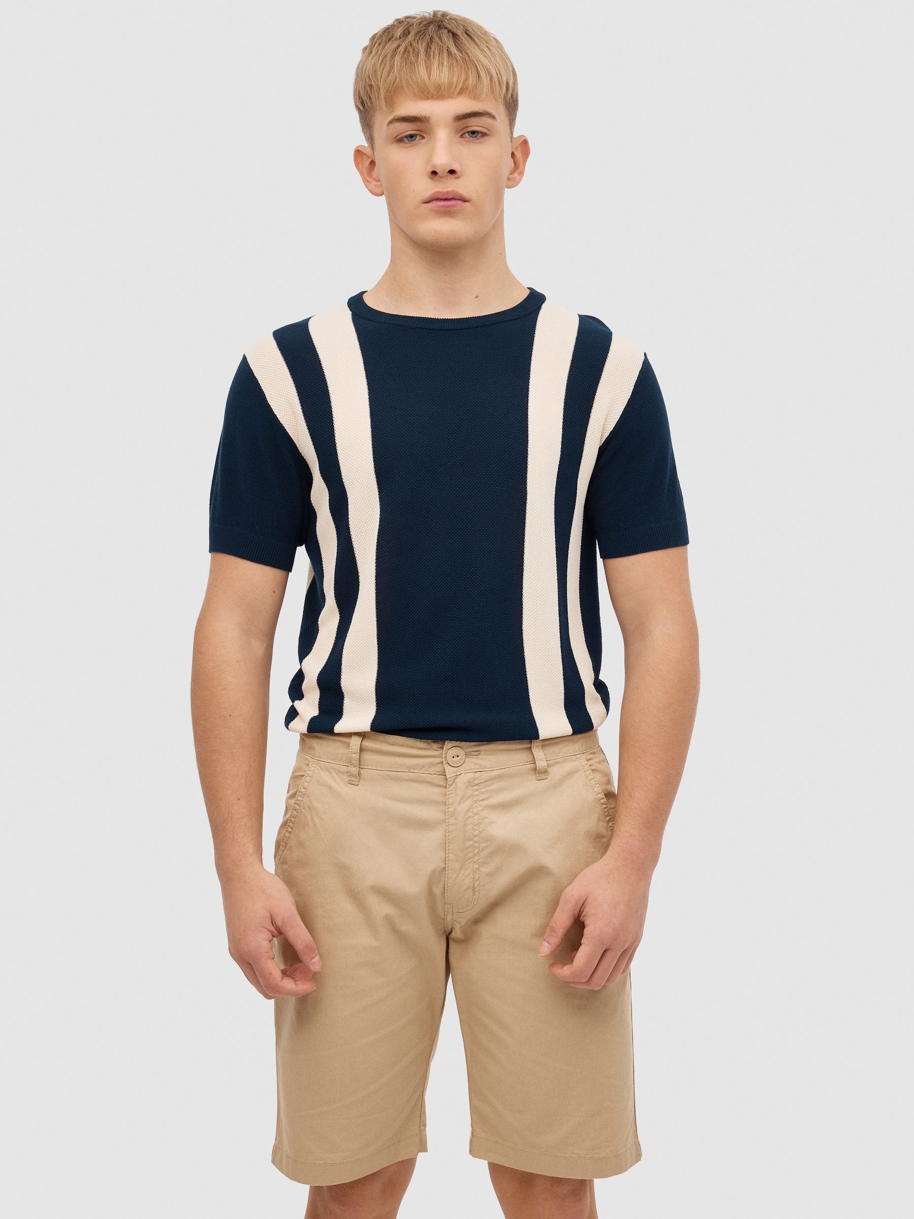 INSIDE Bermuda popelín, Beige, 38