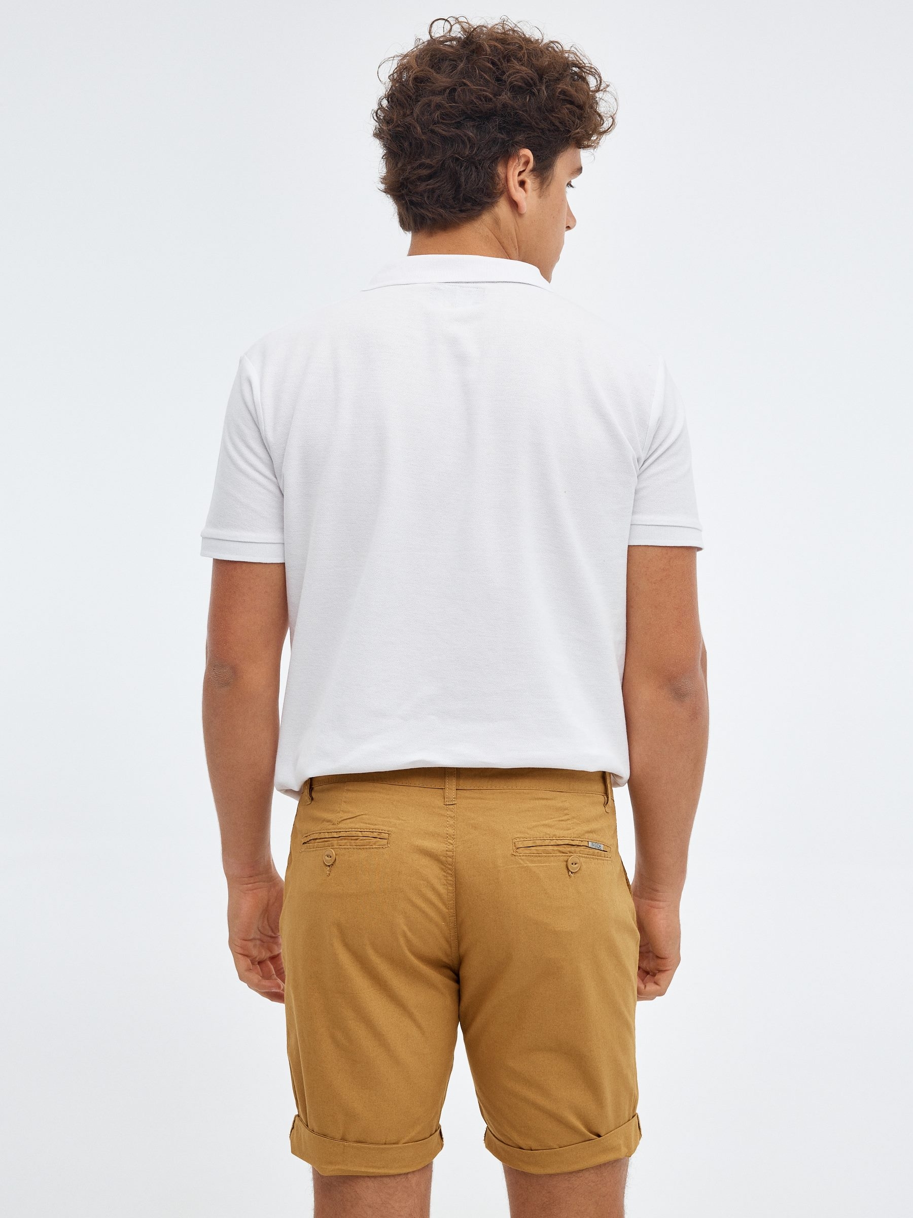 Bermuda poplin yellow middle front view