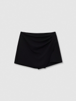 %Pto% Mini skort skirt black front view