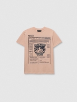 %Pto% Camiseta de manga curta videogame rosa nude vista frontal
