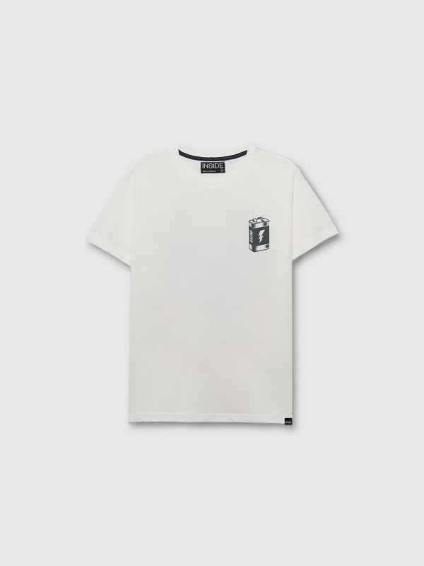  Short sleeve shirt Pila off white front view