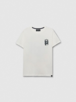 %Pto% Camiseta manga curta Pila off white vista frontal