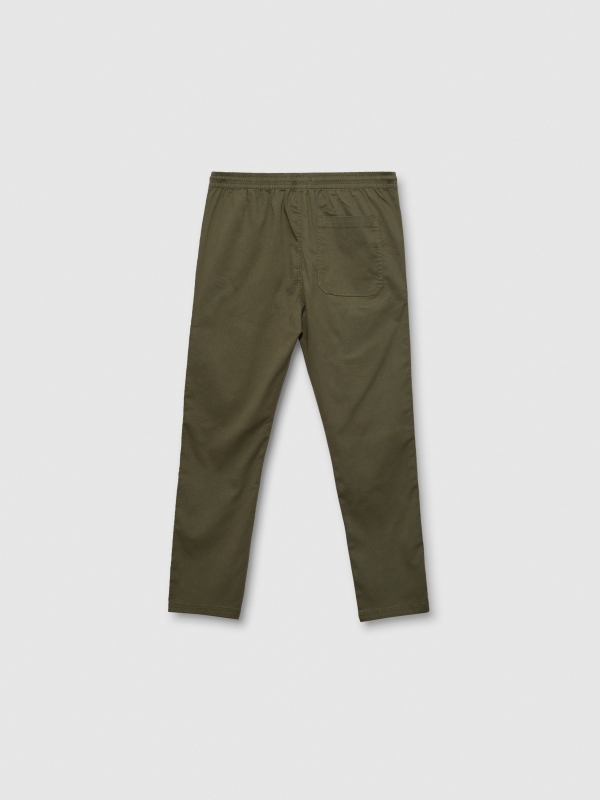 Pantalón jogger verde vista trasera