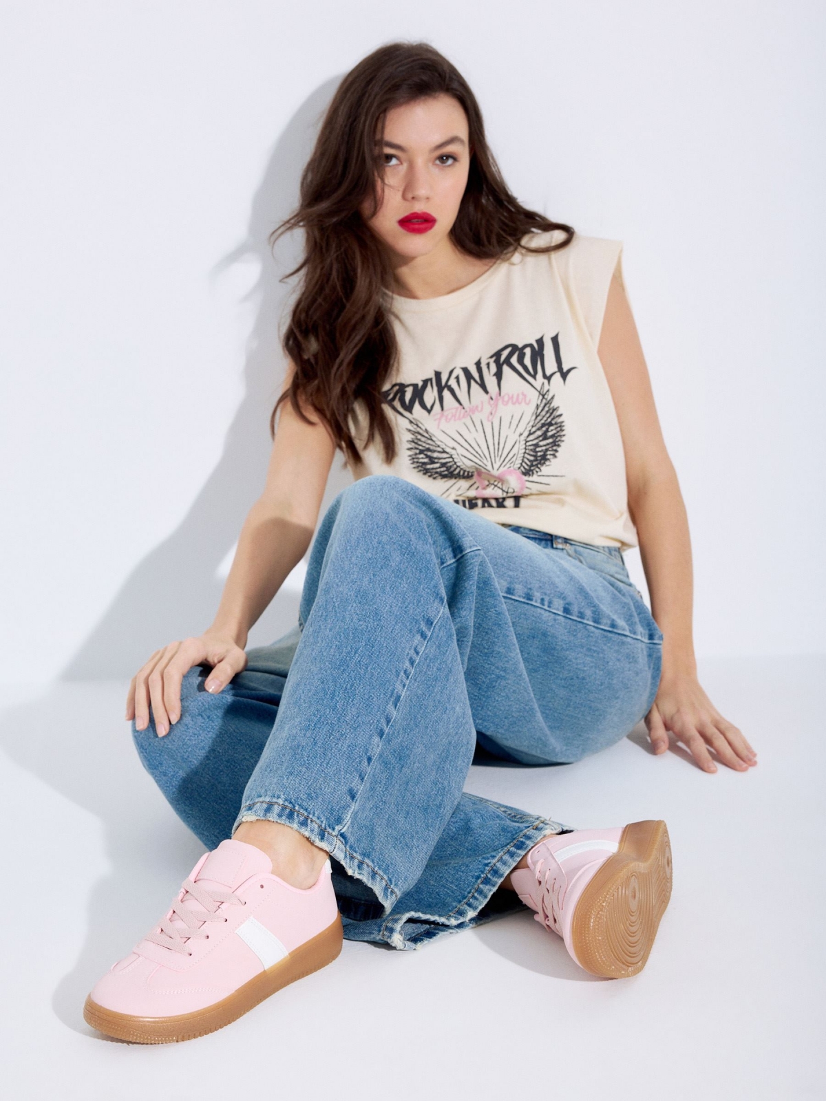 %New% Zapatillas bajas skater plataforma rosa %New% Zapatillas bajas skater plataforma rosa