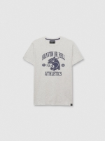 %Pto% Heaven or Hell T-shirt light melange front view
