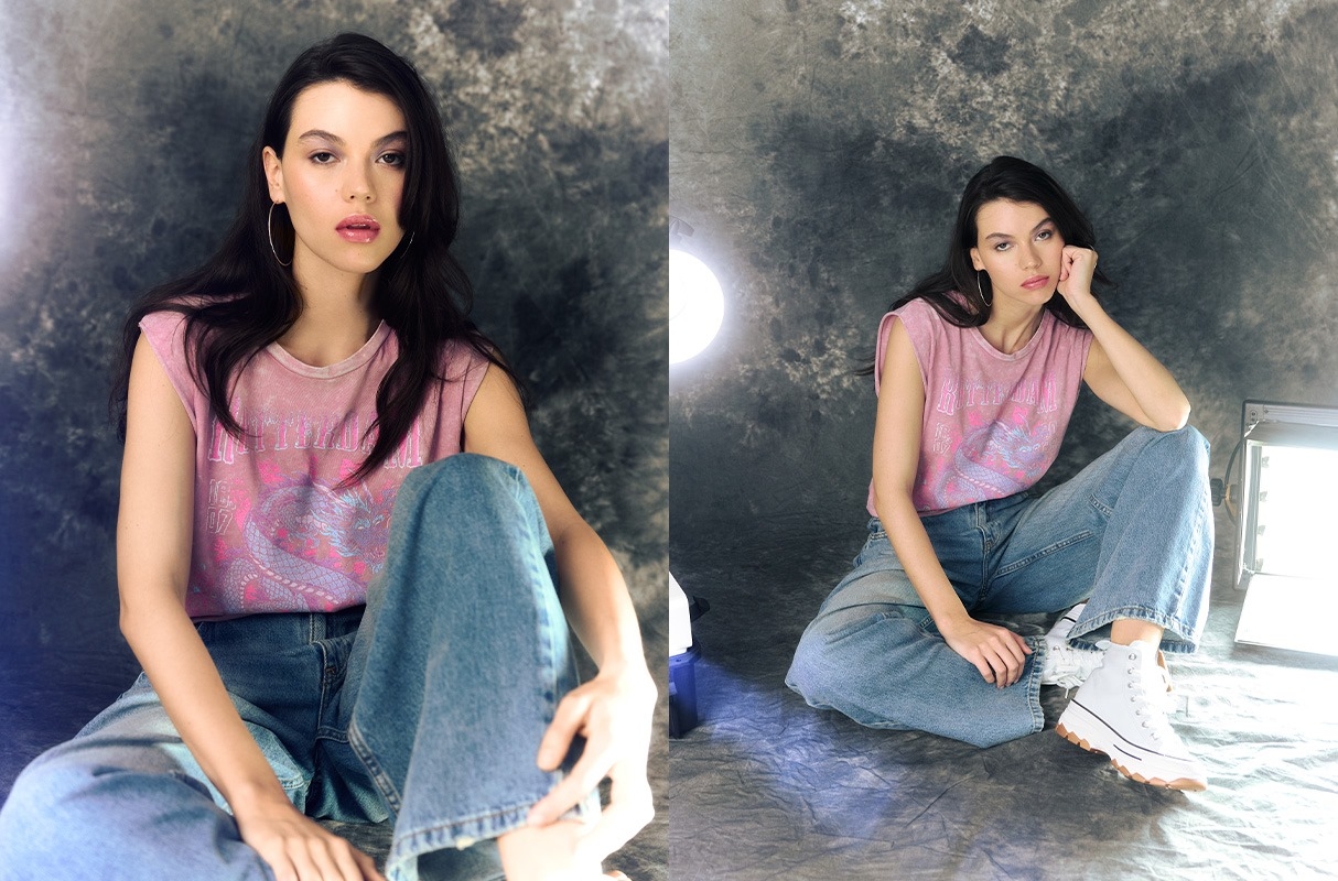 Rotterdam sleeveless shirt pastel purple middle front view