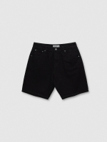 %Pto% Bermuda baggy denim negra negro vista frontal