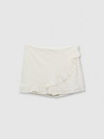 %Pto% Falda pantalón calado blanco vista frontal