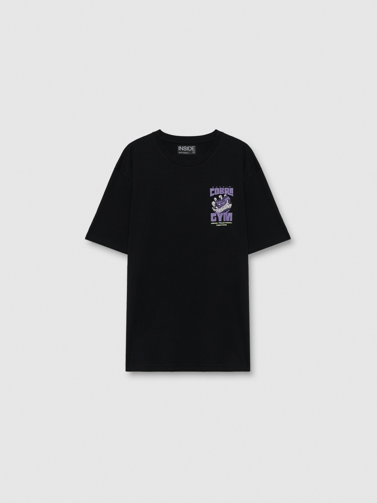 %Pto% Camiseta manga curta Cobra Gim preto vista frontal