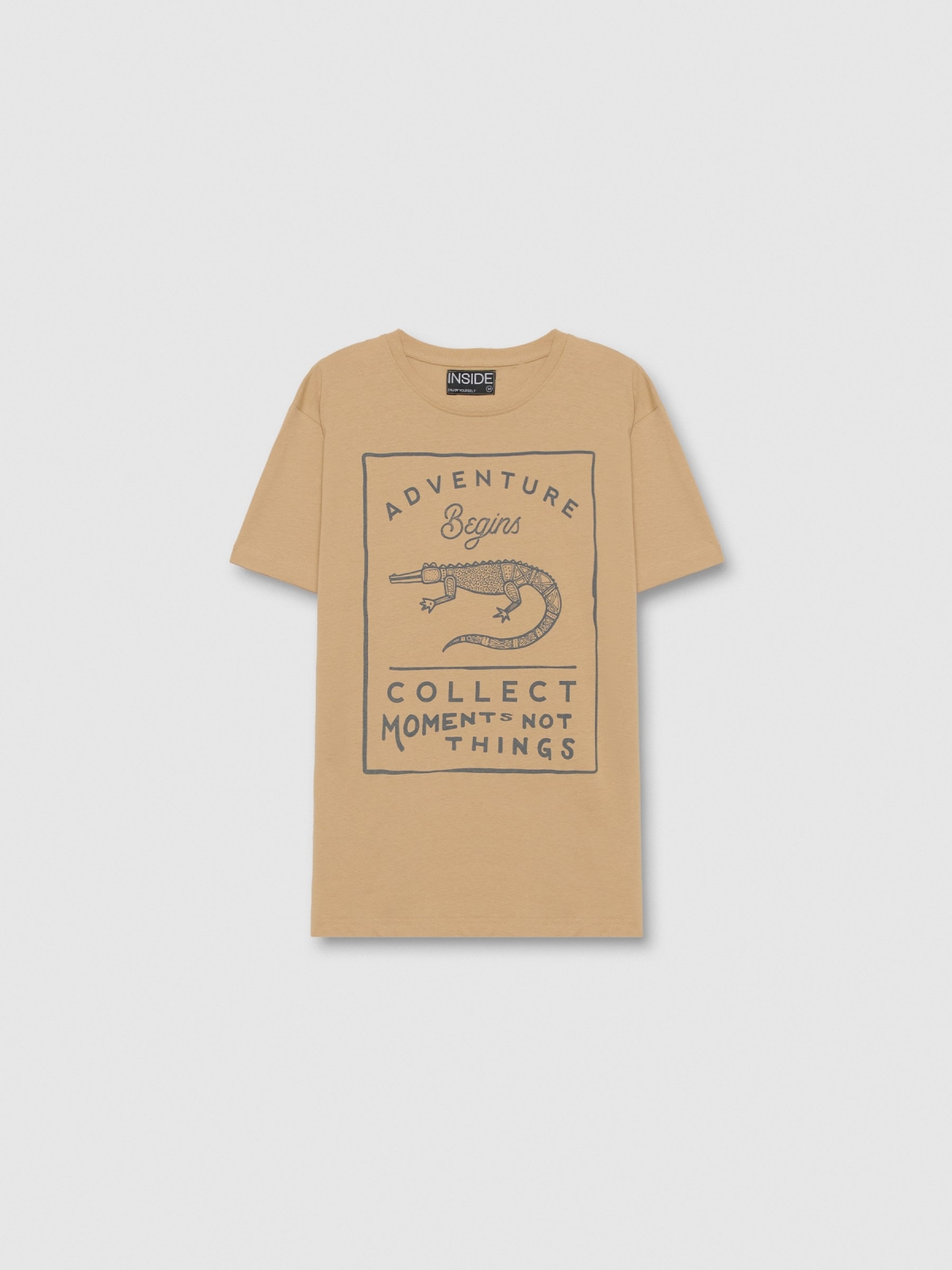  Short sleeve t-shirt Collect moments sand front view