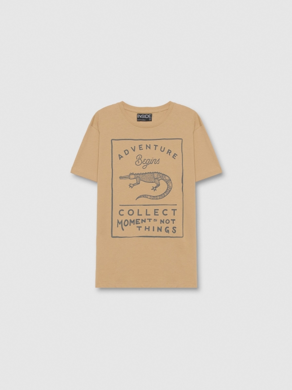  Short sleeve t-shirt Collect moments sand front view