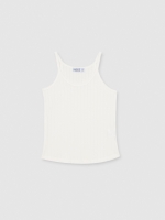 %Pto% Pijama corto punto blanco blanco roto vista frontal camiseta