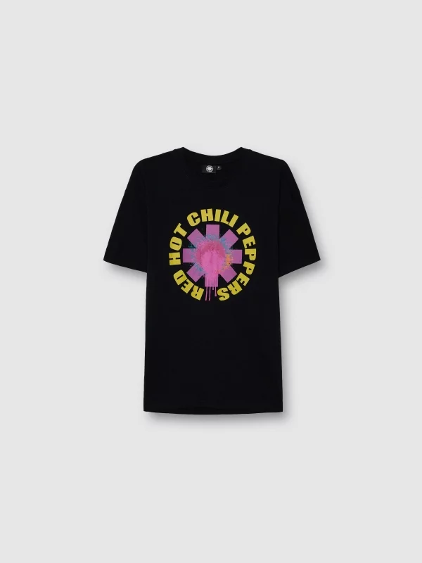  Camiseta Red Hot Chili Peppers negro vista frontal