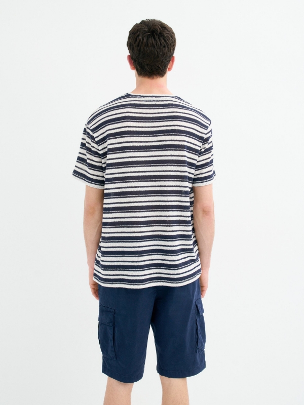 Bermuda cargo navy middle back view