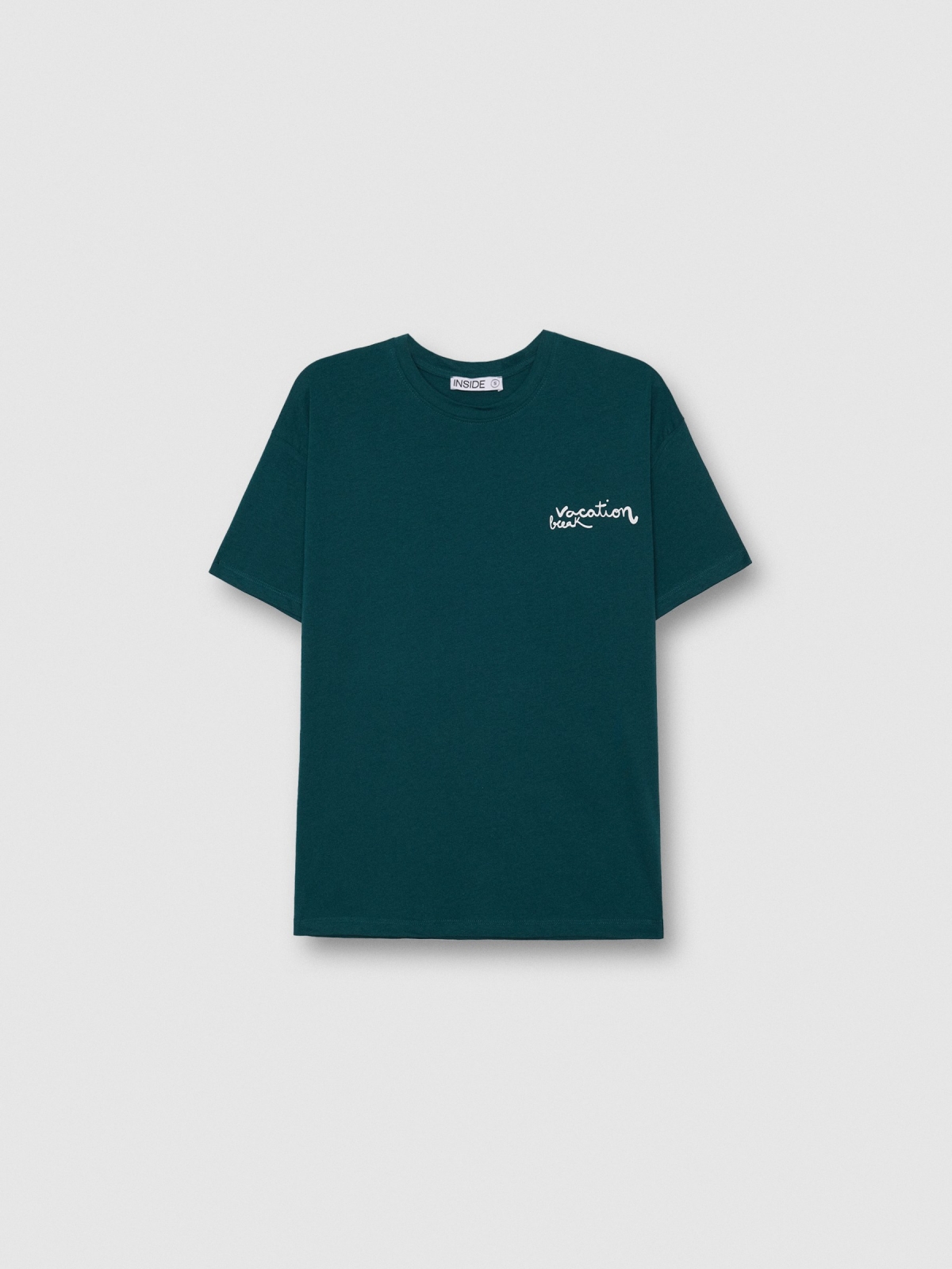  Camiseta oversize Vacation esmeralda vista frontal