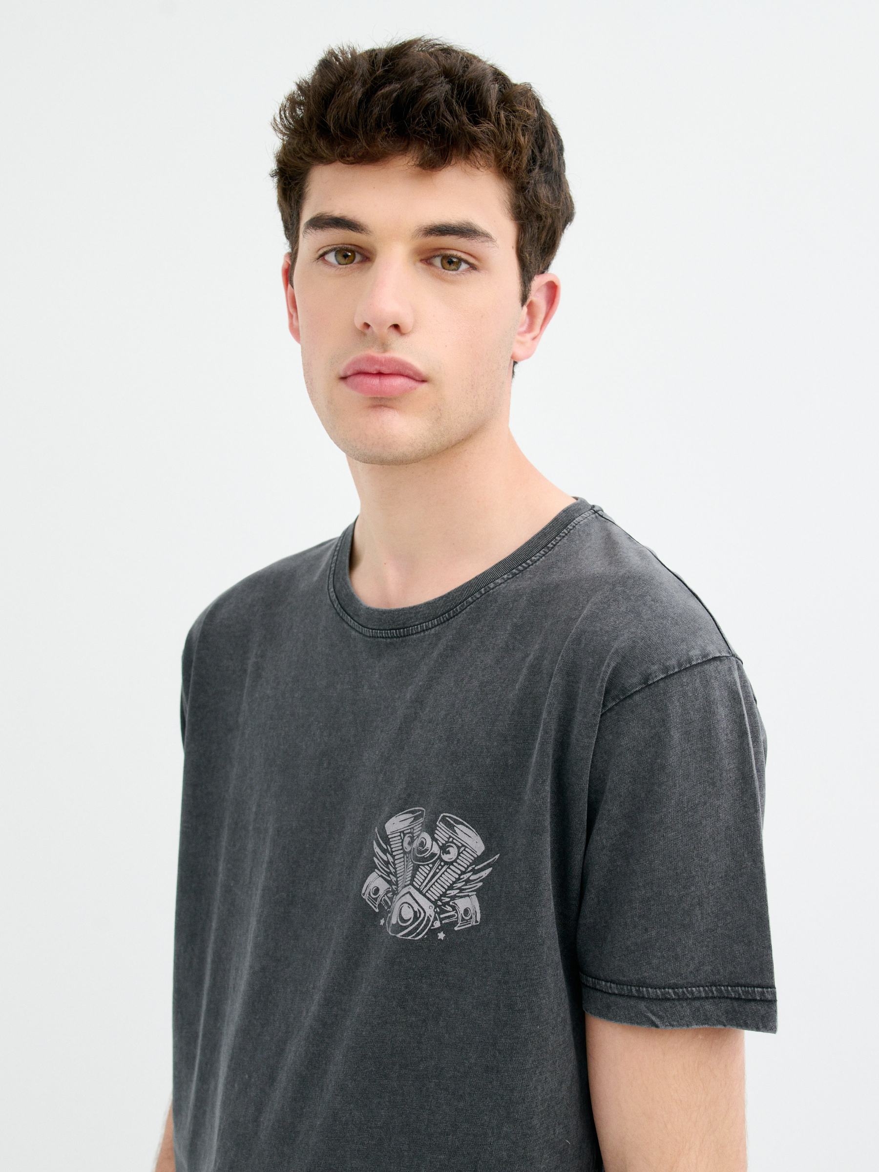 Ride till Death T-shirt black middle front view
